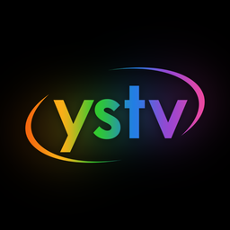YSTV logo on a black background